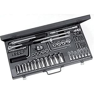 Facom set 3/8' van korte en lange 12-kantdoppen van 1/4" tot 1" en bits - J.450U