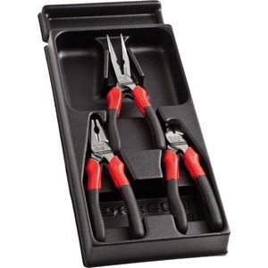 Boxo USA Hand Carry Gereedschapskist 3-lade Heavy Duty Stalen Gereedschapskist met Slot Systeem (Wit