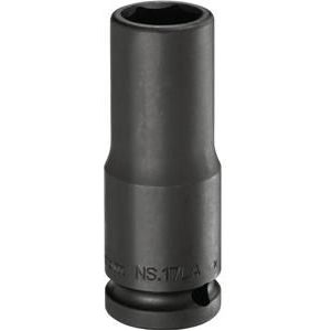 FACOM 1/2 inch Impact-steeksleutel 6 kant, lang, SW 17 mm, 1 stuk, NS.17LA