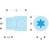Facom doppen impact 1/2' torx e10 - NSTX.10