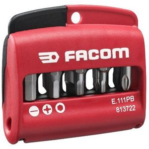 Facom E.111PG etui met 10 opzetstukken en bithouder