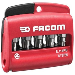 FACOM 10 Torx-bits Plus Tamper, robuust 1/4 – serie 1-23 mm + bithouder – E.114Pb