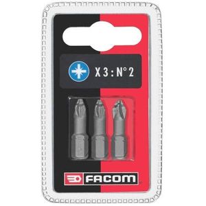 Facom 3 High Perf' bits serie 1 voor Pozidriv® - ED101T.J3
