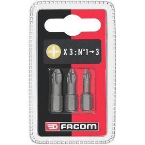 Facom 3 High Perf' bits voor Phillips® schroeven - EP1.J3