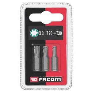 Facom set van 3 bits 25mm t20-30 - EX12.J3