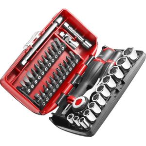 Bit-und Ratschen-Set 1/4' Facom R.360NANOPB - 38 stücke