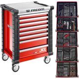 Facom - JETCM175BNL - Gereedschapswagen - Rood - 8 Laden met 5 Gevulde Laden