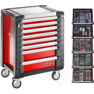 Facom - JETCM175BNL - Gereedschapswagen - Rood - 8 Laden met 5 Gevulde Laden