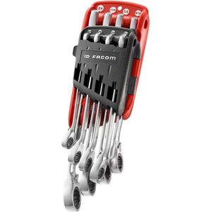 Facom - 467.JPU8 - Set van 8 Steekringratelsleutels in Houder - Inch - Draagtas