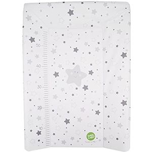 BabyCalin aankleedkussen luxe ster grijs 50 x 70 cm - met bedrukte meetlat