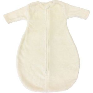 Babycalin Slaapzak geboorte met mouwen flanel ecru 65 cm
