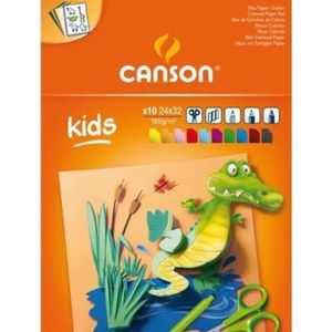 TEKENBLOK CANSON KIDS 24X32CM 185GR 10VEL