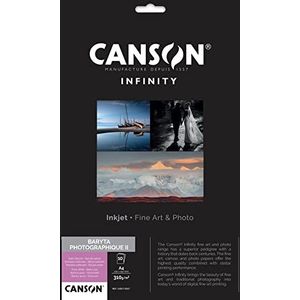 ANSON Infinity - Baryta Photographic II - Pak van 10 vellen satijnbariumfotopapier A4 - 310 g/m² - Puur wit