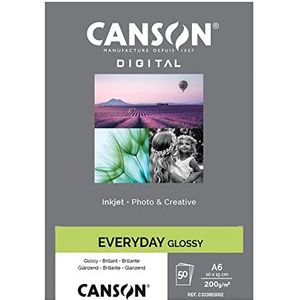 Canson 94655 Inkjet Everyday, 10 x 15 cm, 50 Fg, 200 g, glanzend