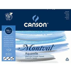 Canson Montval aquarelblok 300 grs GF - 30x40 cm.