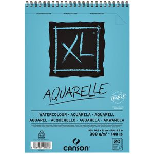 Aquarelblok Canson Xl A5 300gr 20v Spir - 1 Stuk
