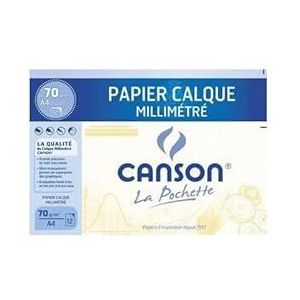 CANSON - A4 - Transparant Papier - 12 Vellen - 70g/m²