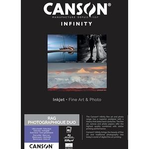 Canson Infinity - Rag Photographic Duo - 206211017 - fotopapier - A3-25 vellen - wit