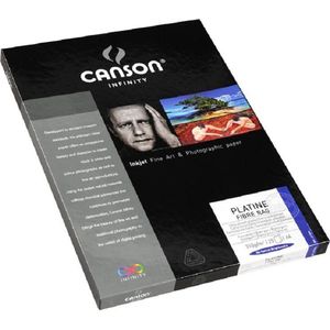 CANSON - Infinity Fiber Rag Platina - Fotopapier - Wit - 310 g/m², 25 vellen