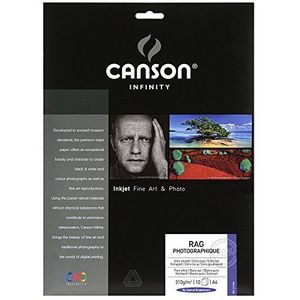 Canson 206211045 Rag Fotografische verpakking, fotopapier, A4