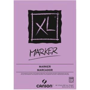 Tekenblok Canson Xl Marker A4 70gr 100v - Stuk A 100 Vel