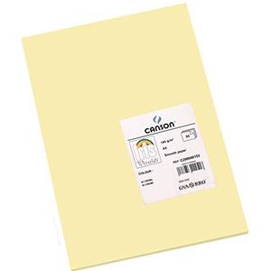 Canson Iris Vivaldi A4 185 gsm glad kleurenpapier - crème (Pack van 50 vellen)