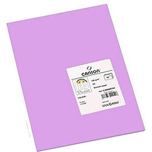 Canson Iris Vivaldi A4 120 gsm Glad Kleurpapier - Licht Grijs 185gsm - 50 vel A4-21x29.7cm Lila