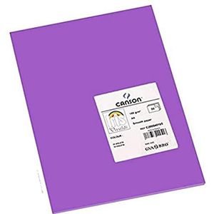 Canson Iris Vivaldi A4 120 gsm Glad Kleurpapier - Licht Grijs 185gsm - 50 vel A4-21x29.7cm Violet
