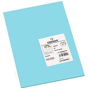 Canson Iris Vivaldi A4 120 gsm Glad Kleurpapier - Licht Grijs 185gsm - 50 vel A4-21x29.7cm Turkoois Blauw