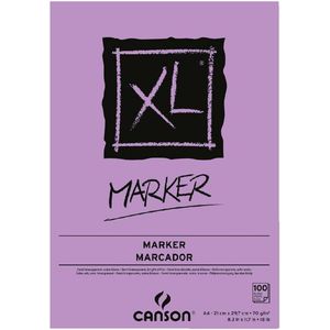 Tekenblok canson xl marker a4 70gr 100v | 5 stuks