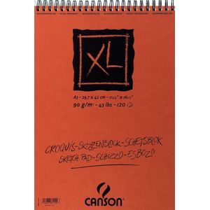 Canson - Schetsblok XL Croquuis A3 90g 120vel spiraal | Stuk a 120 vel | 5 stuks