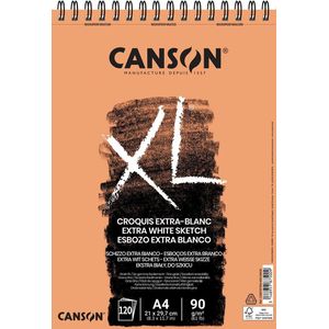 Canson schetsblok XL Extra White formaat 21 x 297 cm (A4)