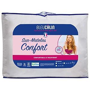 Bleu Câlin TopCool matras voor comfort, anti-transpiratie, 90 x 190 cm, wit