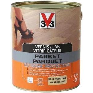 V33 vernis/lak parket Extreme protection 2.5l satijn kleurloos