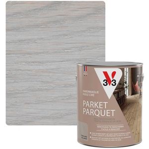 V33 Hardwaxolie Parket Extra Patina Grijs Mat 2,5l