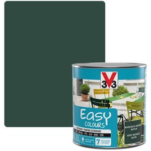 V33 Buitenverf Easy Colours Zijdeglans Baskisch Groen 500ml | Muurverf