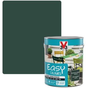 V33 Verf Multi-oppervlakken Easy Colours Zijdeglans Baskisch Groen 2,5l | Muurverf