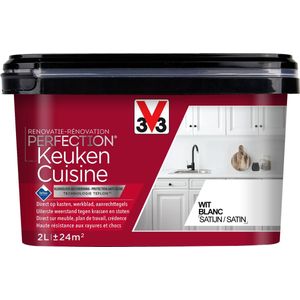 V33 - Renovatieverf - Wit - Zijdeglans - 2L