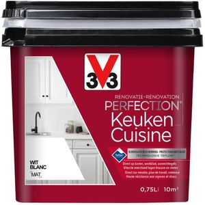 V33 Renovatieverf Perfection Keuken Taupe Zijdeglans 75ml | Lak