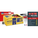 GYS - Batium 7-24 - Volautomatische Acculader - 6, 12 en 24 Volt - Geschikt voor 15-130Ah