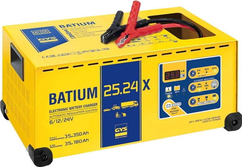GYS - BATIUM 25.24X - Acculader - Aluminium - 25A - 230V