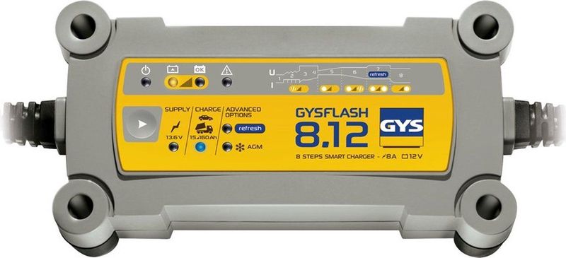 GYS - Gysflash 8.12 - Acculader - 12V - Loodzuur - 15-160 Ah