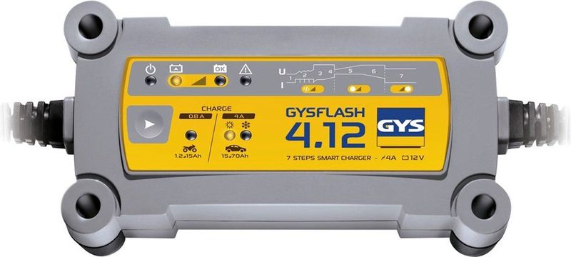 GYS - GYSFLASH 4.12 - Acculader - 12 V - 4 A - IP65