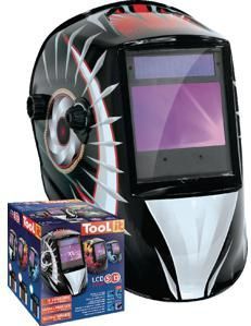 Toolit - Lashelm - Zwart - Met Decoratieve Print - XL Gezichtsveld