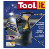 Toolit - FLIP-FLAP - Lashelm - Zwart - Materiaal: Kunststof