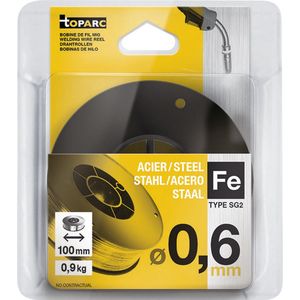 Draadspoel Ø 100 Mm - Staal Ø 0,6 Mm 0.9 Kg Toparc 086593
