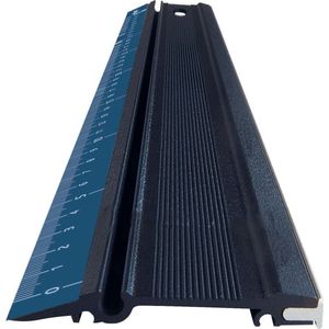 Maped - Profila aluminium liniaal 80 cm voor frames, tekenen en rechte sneden - 2 antislip pads - zwart