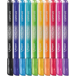 maped COLOR'PEPS GLITTER Filzstifte farbsortiert, 10 St.