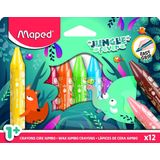 maped JUNGLE fever Jumbo Wachsmalstifte 12St.