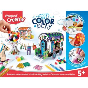 Maped Creativ Color and Play - Ontwerp Mijn Rijtuigen (Kleuractiviteit & 3D-model)